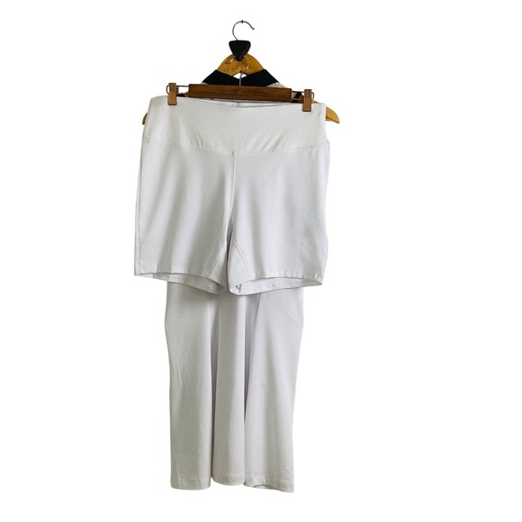 Callaway Sleeveless Golf Dress White Black Trim Zip Front Athletic - Picture 12 of 16